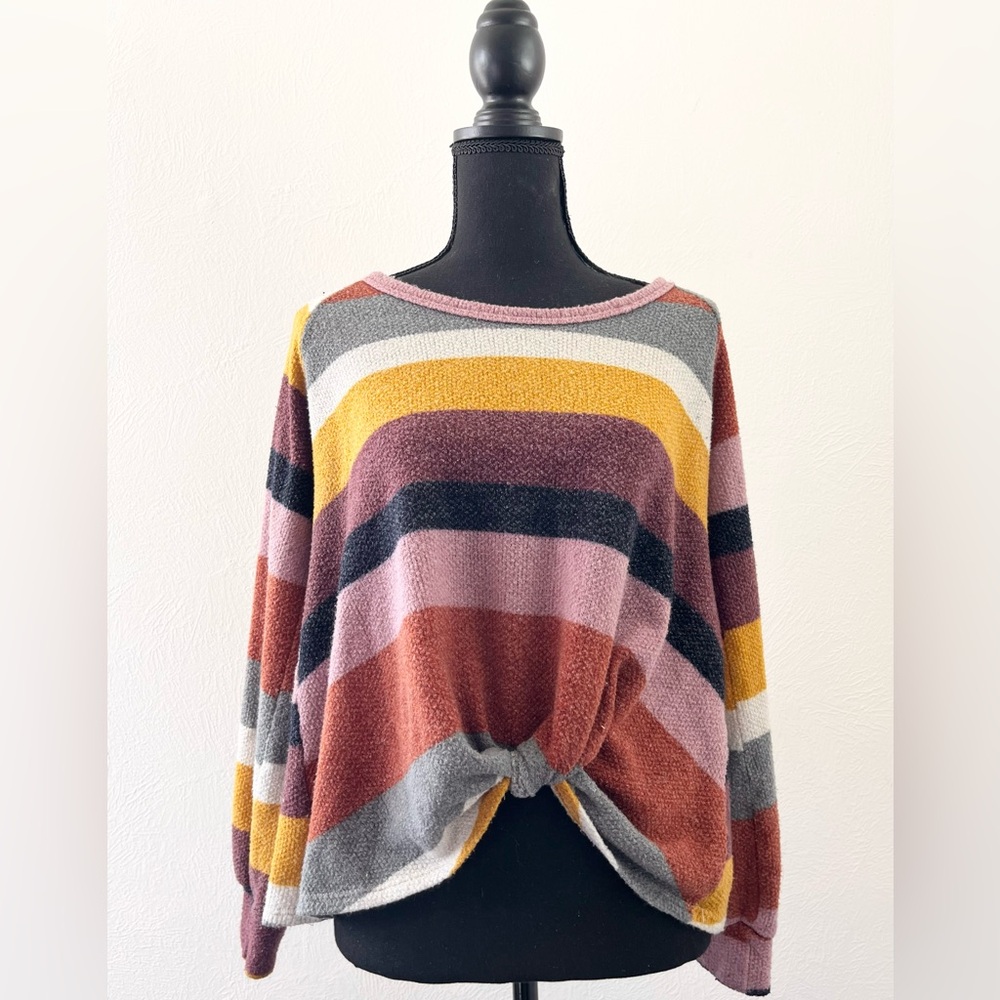 Rust Colored Cropped Crewneck
